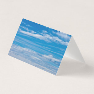Carte Ciel Bleu Avec Traînées de Nuages