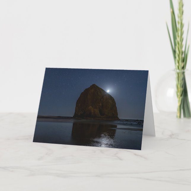 Carte Cieux au-dessus de Haystack Rock | Cannon Beach, O (Devant)