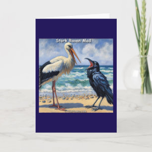 Carte Cigogne Corbeau Fou – Bavarderie d'Oiseaux de Plag