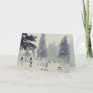 Carte Cimetière d'hiver