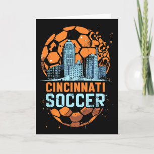 Carte Cincinnati Soccer City Skyline Cool Cincy 513 