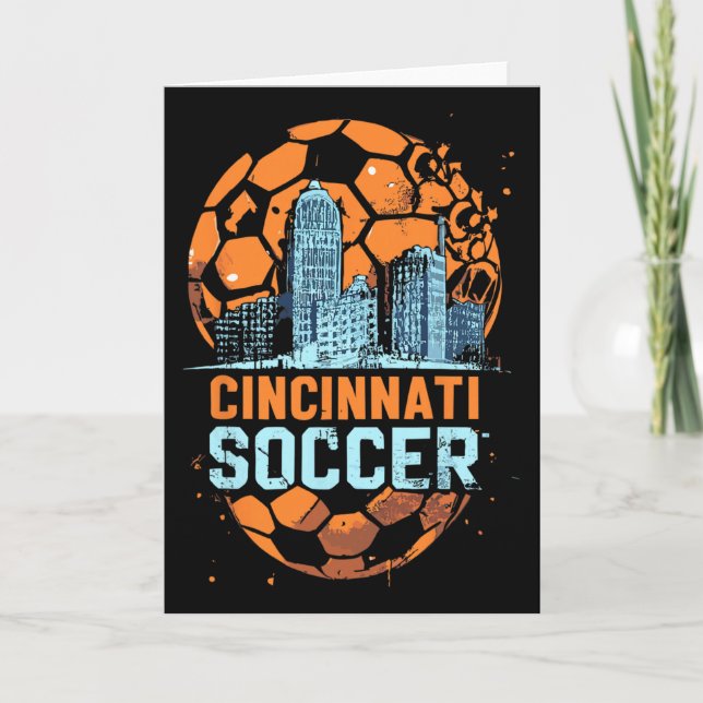 Carte Cincinnati Soccer City Skyline Cool Cincy 513  (Devant)