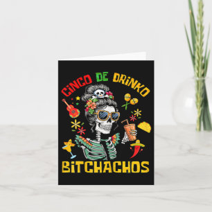 Carte Cinco De Drinko Achos Cinco De Mayo Boire