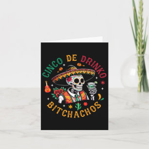 Carte Cinco De Drinko Achos Drôle Cinco De Mayo Boire