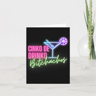 Carte Cinco De Drinko Achos Drôle Cinco De Mayo Boire