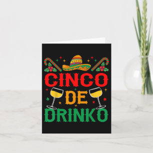 Carte Cinco De Drinko Cinco De Mayo Drôle