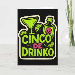 Carte Cinco de drinko fiesto cinq mai mens fiesta 5