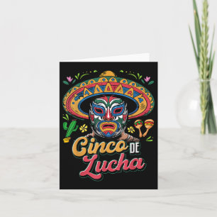 Carte Cinco De Lucha, Luchador, Lucha Libre, Funny Cinco