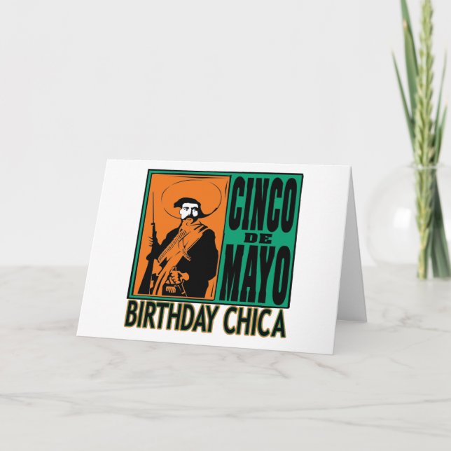 Carte Cinco de Mayo Anniversaire Chica (Devant)