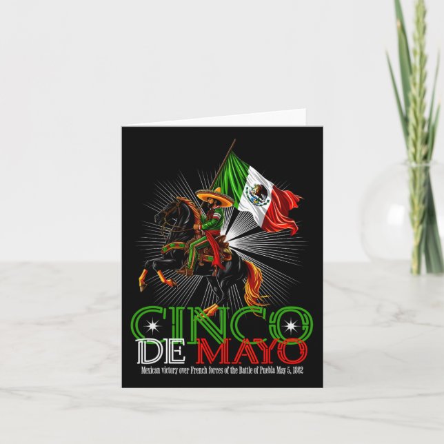 Carte Cinco De Mayo Bataille De Puebla 5 mai  (Devant)