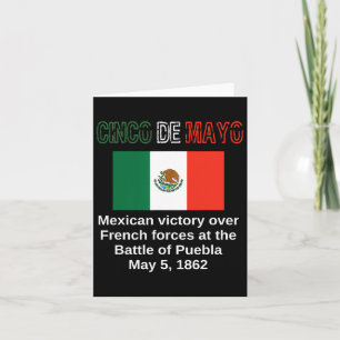 Carte Cinco De Mayo Bataille De Puebla 5 mai Mexicain Ci