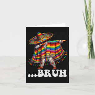 Carte Cinco De Mayo Bruh Garçon Mexicain Dabant Chapeau