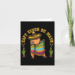 Carte Cinco De Mayo Capybyras Mexicain Capybyra Enfants