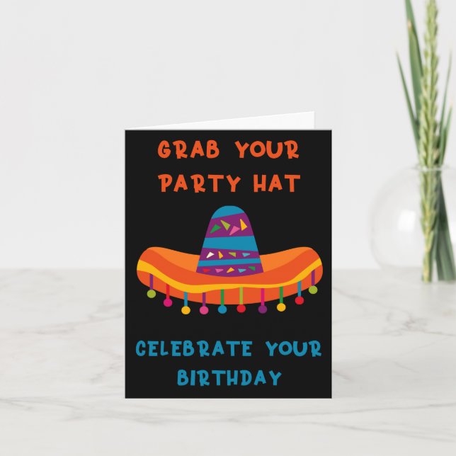Carte Cinco De Mayo Célébration d'anniversaire (Devant)