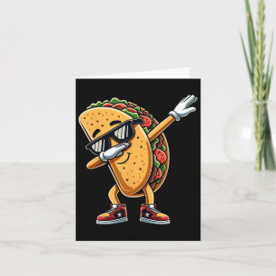 Carte Cinco De Mayo Dabbing Taco Drôle De Nourriture Mex