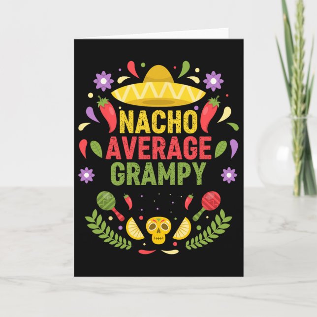 Carte Cinco De Mayo Drôle Nacho Moyen Papi  (Devant)