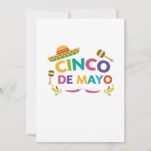 Carte Cinco De Mayo Enfants Hommes Femmes Pinata Sombrer