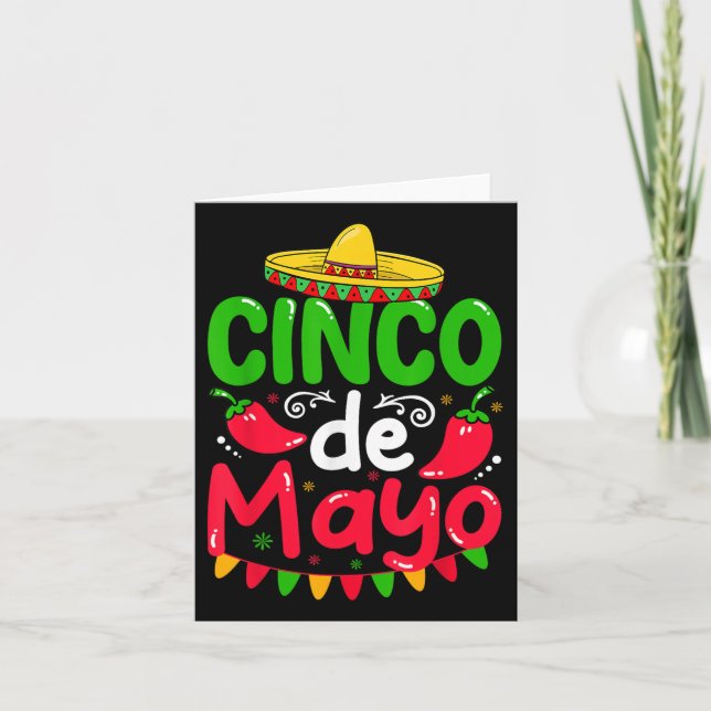 Carte Cinco De Mayo Fête Fiesta Squad 5 De Mayo Mexicain (Devant)