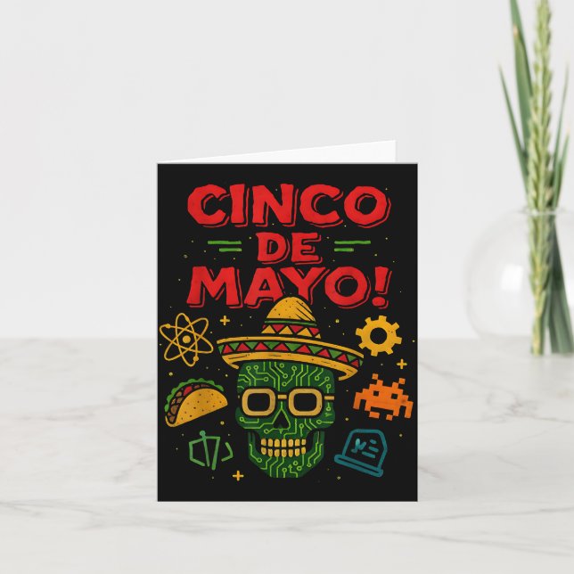 Carte Cinco De Mayo Fête Mexicaine Ai  (Devant)