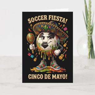 Carte Cinco De Mayo Fiesta de Fútbol Drip Sport Amour Ho