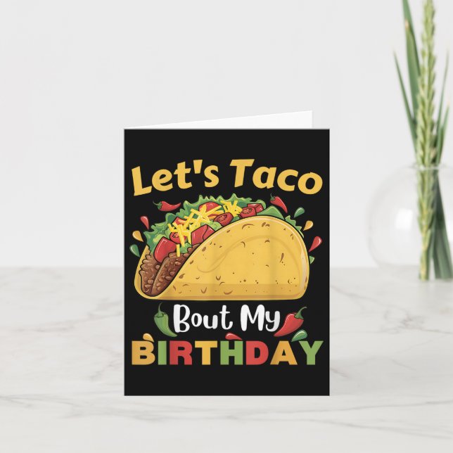 Carte Cinco De Mayo Fiesta_ Laisse Taco Bout Mon Anniver (Devant)