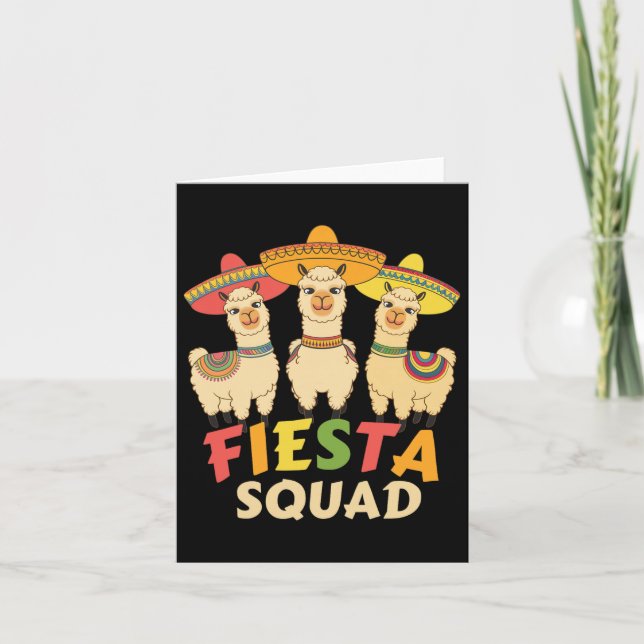 Carte Cinco De Mayo Llama Fête Mexi (Devant)