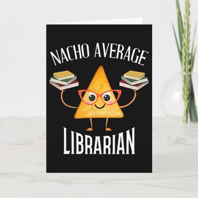 Carte Cinco De Mayo Nacho Bibliothécaire Moyen Bibliothè (Devant)