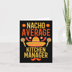 Carte Cinco De Mayo Nacho Moyenne Kitchen Manager Premiu