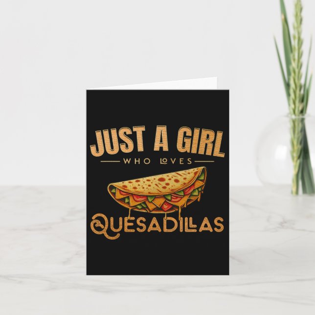 Carte Cinco De Mayo Nourriture Juste Une Fille Qui Aime  (Devant)