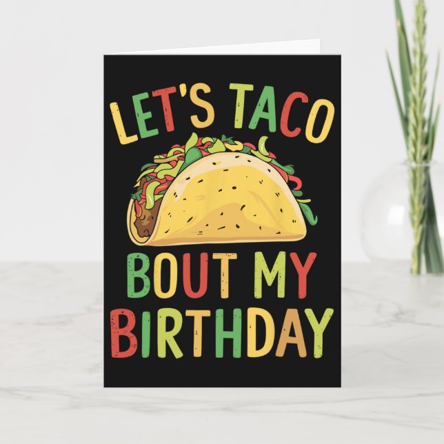 Carte Cinco De Mayo Parlons Taco De Mon Anniversaire Mex (Devant)