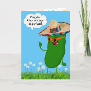 Carte Cinco de Mayo Pickle avec Sombrero