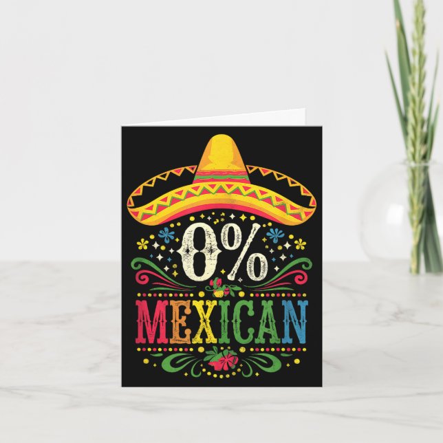 Carte Cinco de mayo pour femmes 0% mexicain  (Devant)