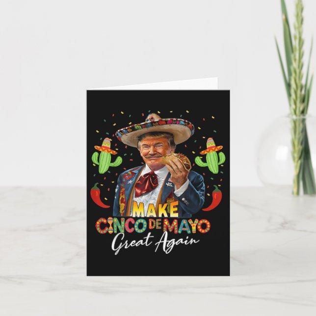Carte Cinco De Mayo Rendre Le Cinco De Mayo Grande Encor (Devant)