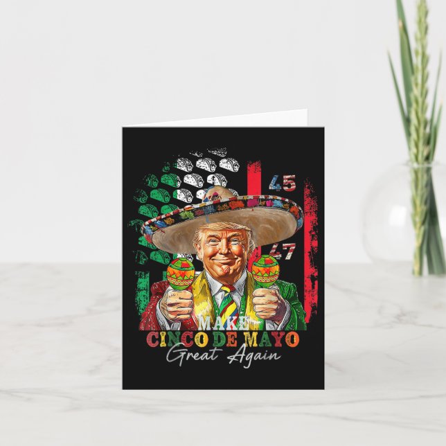 Carte Cinco De Mayo Rendre Trump À Cinco De Mayo (Devant)