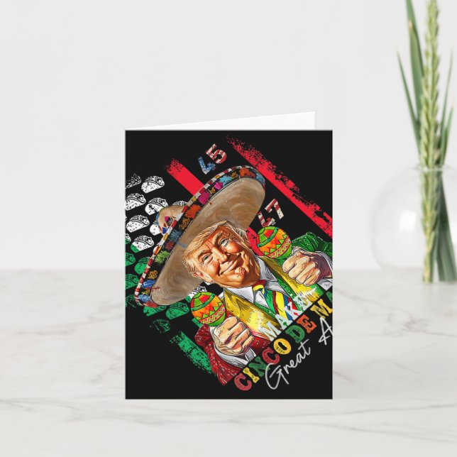 Carte Cinco De Mayo Rendre Trump À Cinco De Mayo (Devant)