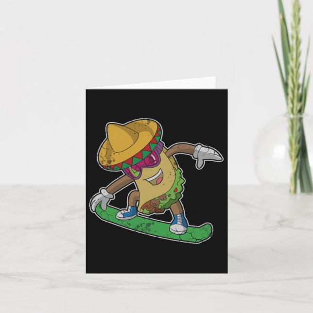 Carte Cinco De Mayo Taco Snowboard Hommes (Devant)
