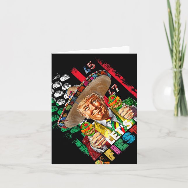 Carte Cinco De Mayo Trump Taco Funny Trump mexicain Trum (Devant)