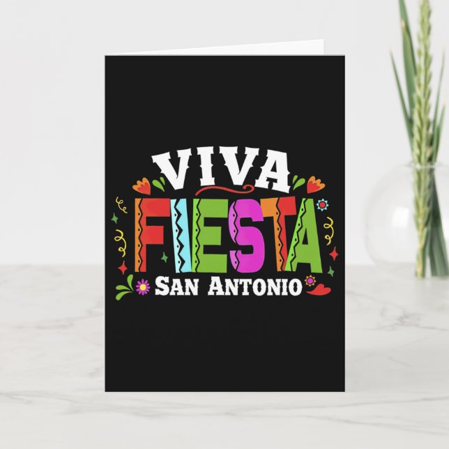 Carte Cinco De Mayo Viva Fiesta San Antonio 1  (Devant)