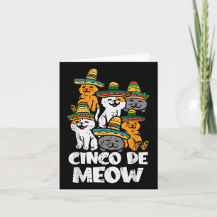 Carte Cinco De Meow Chats Kitten Cute Cinco De Mayo Femm
