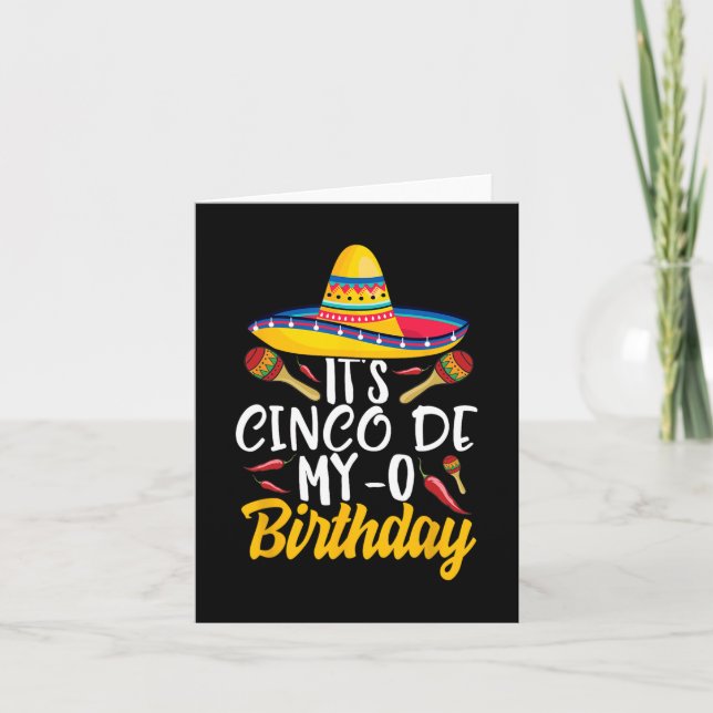 Carte Cinco De My-o Anniversaire Cinco De Mayo Fiesta P (Devant)