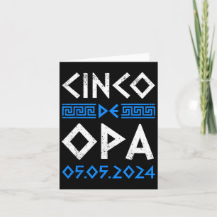 Carte Cinco De Opa Drôle Cinco De Mayo Pâques Grec Ortho