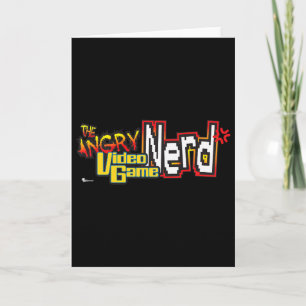 Carte Cinéma Vidéo en colère Jeu Logo Nerd Premium