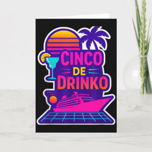 Carte Cinq de boisson fete cinq de mayo mois fête 5