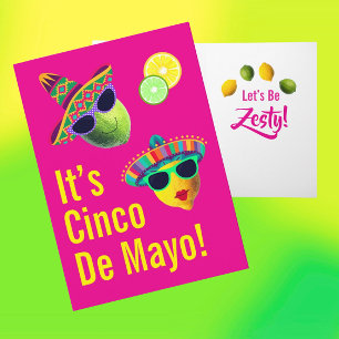 Carte Cinq de Mayo Citron Citron Vert Personnalisé Drôle