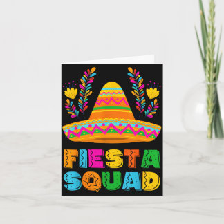 Carte Cinq mai fiesta squad famille appariée groupe