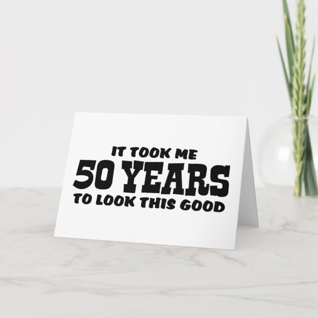 Carte cinquantième Anniversaire (Devant)