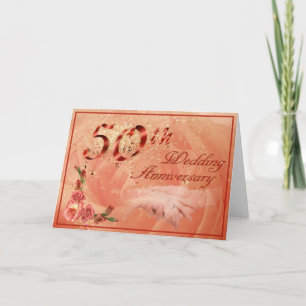 Carte cinquantième Anniversaire de mariage