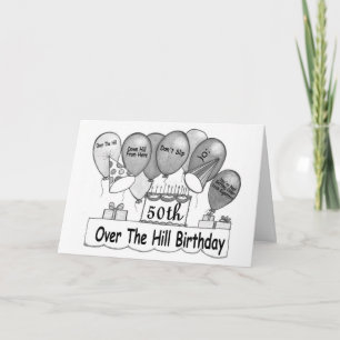 Carte cinquantième Au-dessus de l'anniversaire de