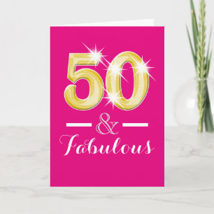 Carte Cinquantième cinquante 50ème anniversaire