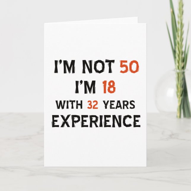 Carte cinquantième conceptions d'anniversaire (Devant)